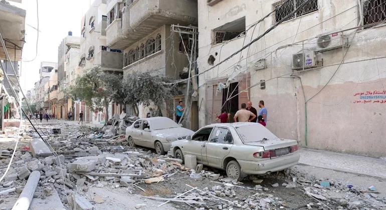 Последствия обстрелов по сектору Газа. Фото: ООН / З. Талеб