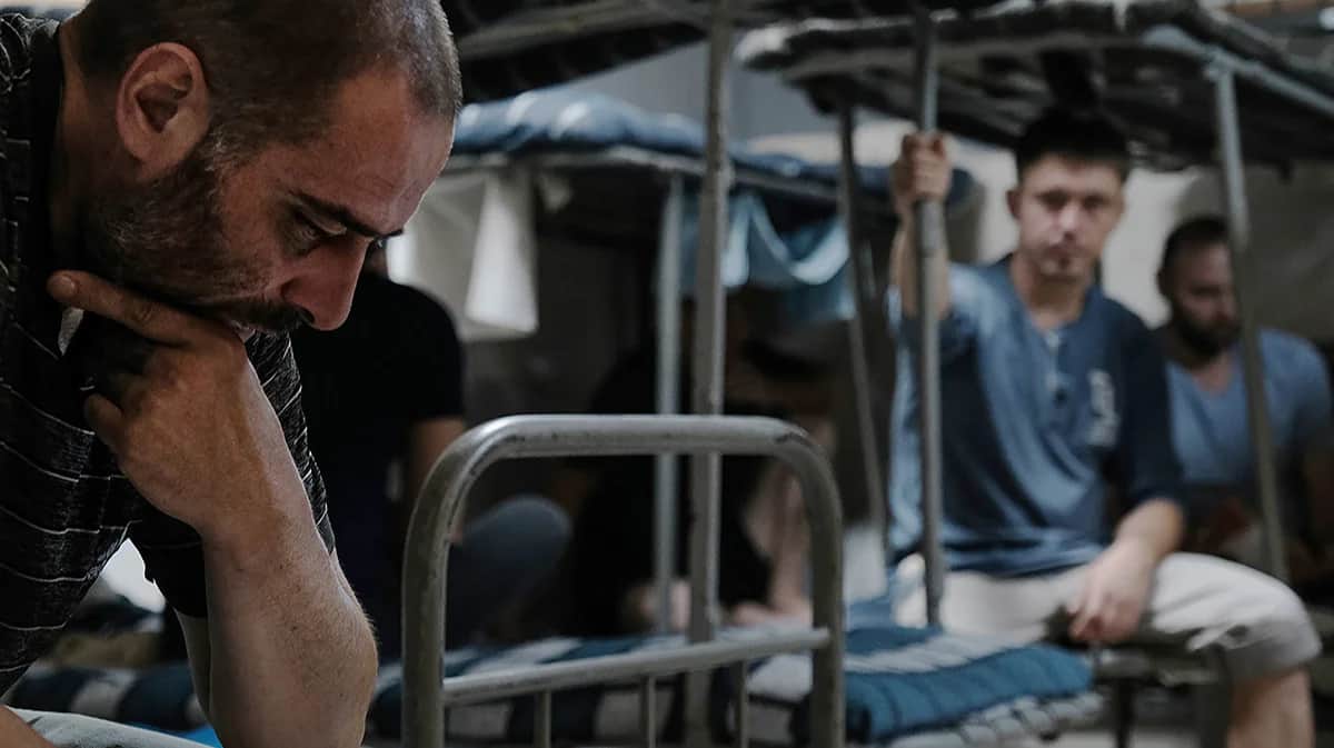 Пленные военнослужащие российской армии, в центре временного содержания, Украина, 23 августа 2024 года. Фото: Maria Senovilla / EPA-EFE