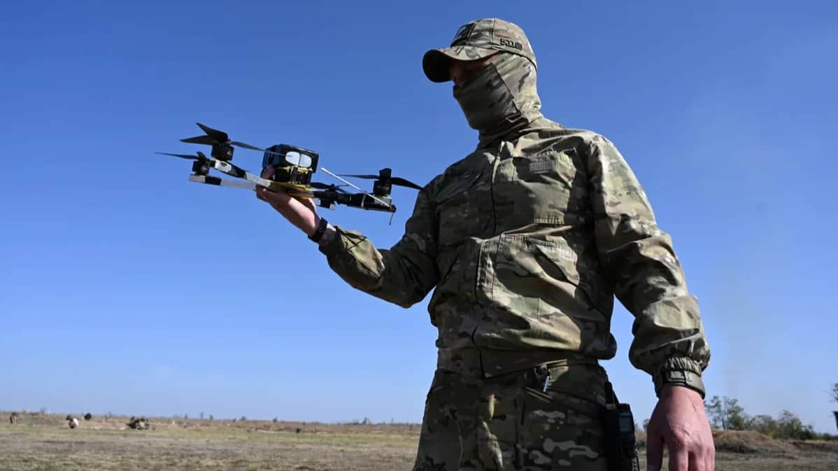 A Russian drone operator in Russia’s Rostov region, 4 October 2024. Photo: Sergey Pivovarov / Sputnik / Imago Images / Scanpix / LETA
