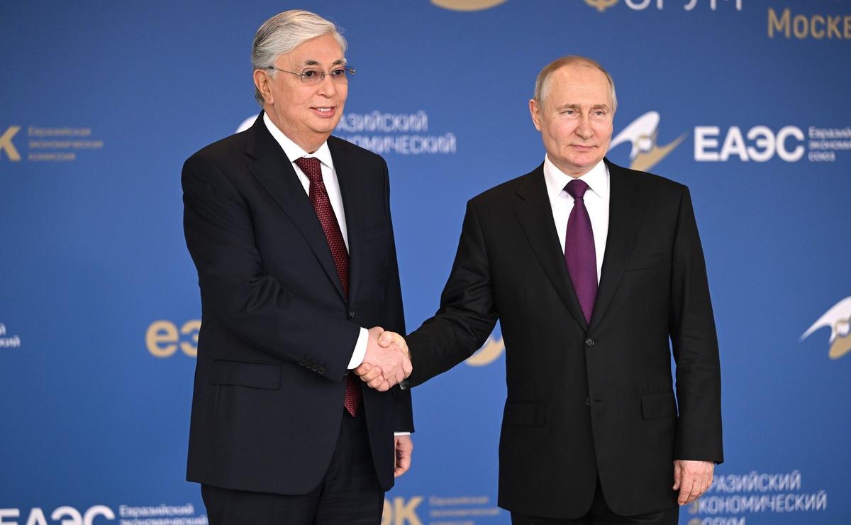 Владимир Путин и Касым-Жомарт Токаев. Фото: Президент России