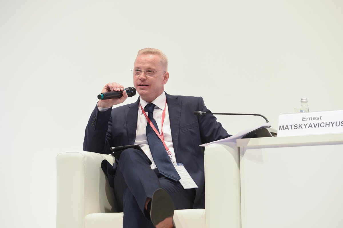 Эрнест Мацкявичюс, 2018 год. Фото: Николай Корешков /  Росконгресс