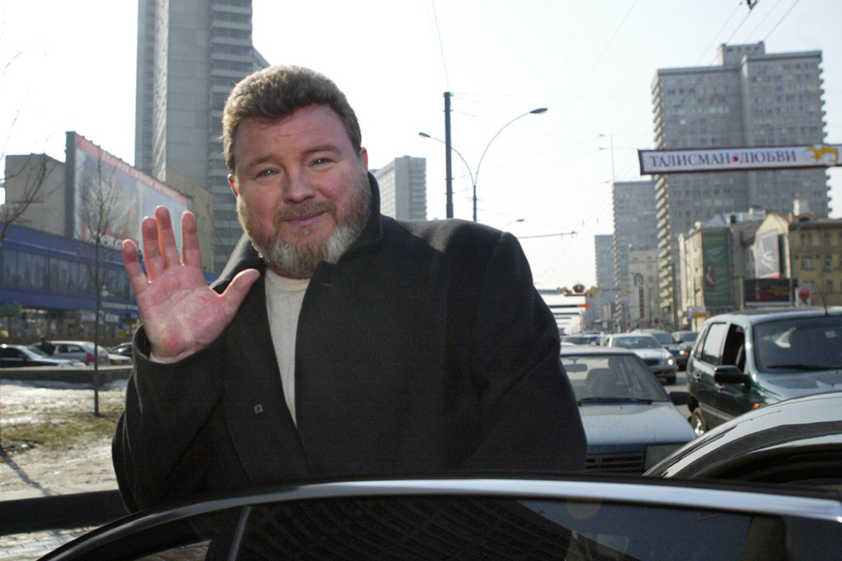 Губернатор Алтайского края Михаил Евдокимов после выступления в прямом эфире радиостанции «Эхо Москвы», Москва, 6 апреля 2005 года. Фото: Алексей Куденко / Коммерсантъ / Sipa USA / Vida Press