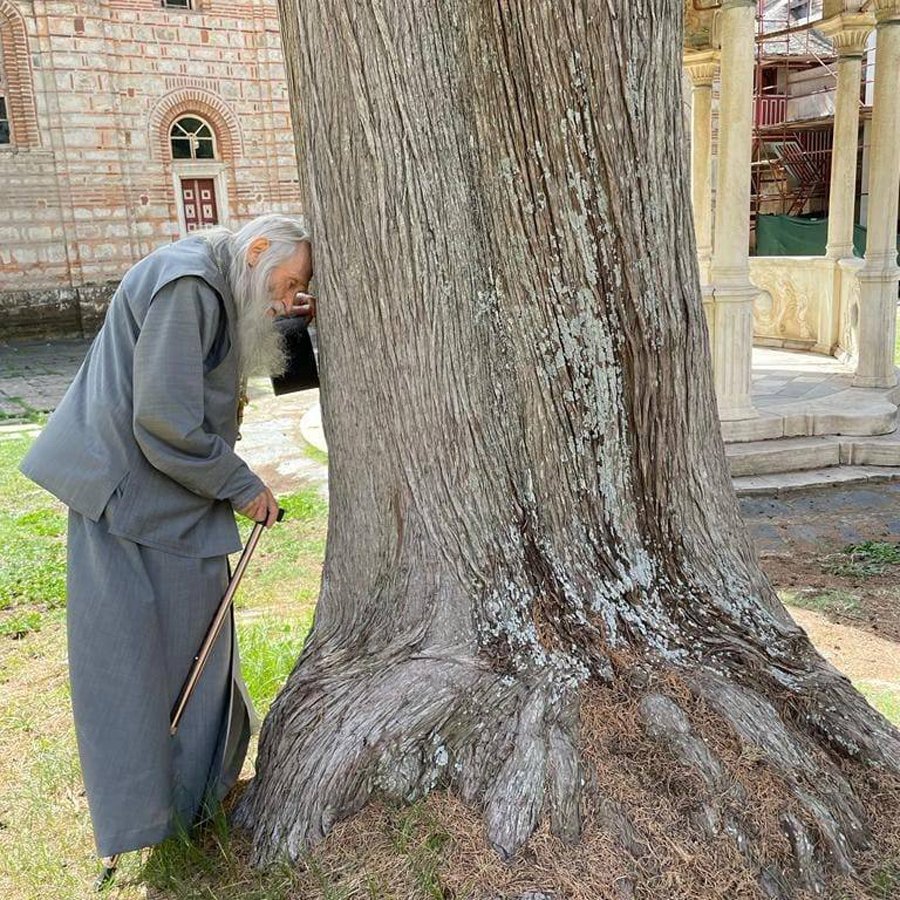 Схиархимандрит Илий Ноздрин на горе Афон, сентябрь 2022 года. Фото: страница Схиархимандрита в  VK