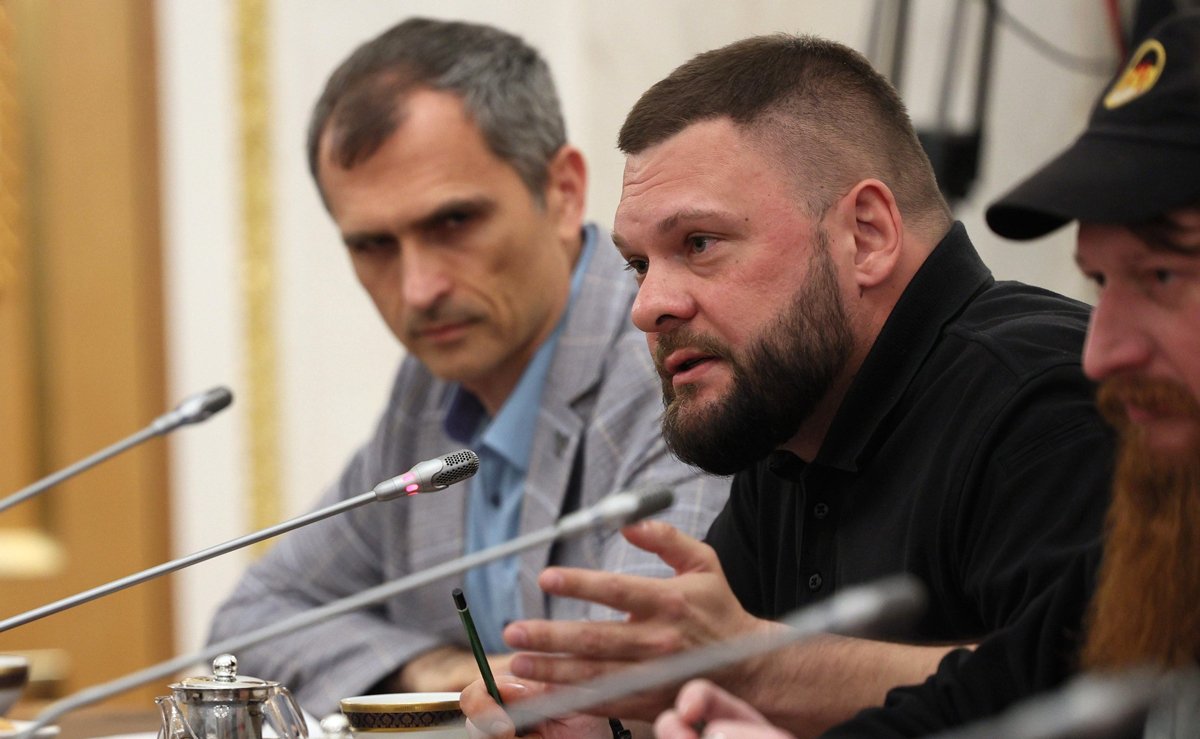 Евгений Поддубный на встрече с Владимиром Путиным, 13 июня 2023 года. Фото: Kremlin