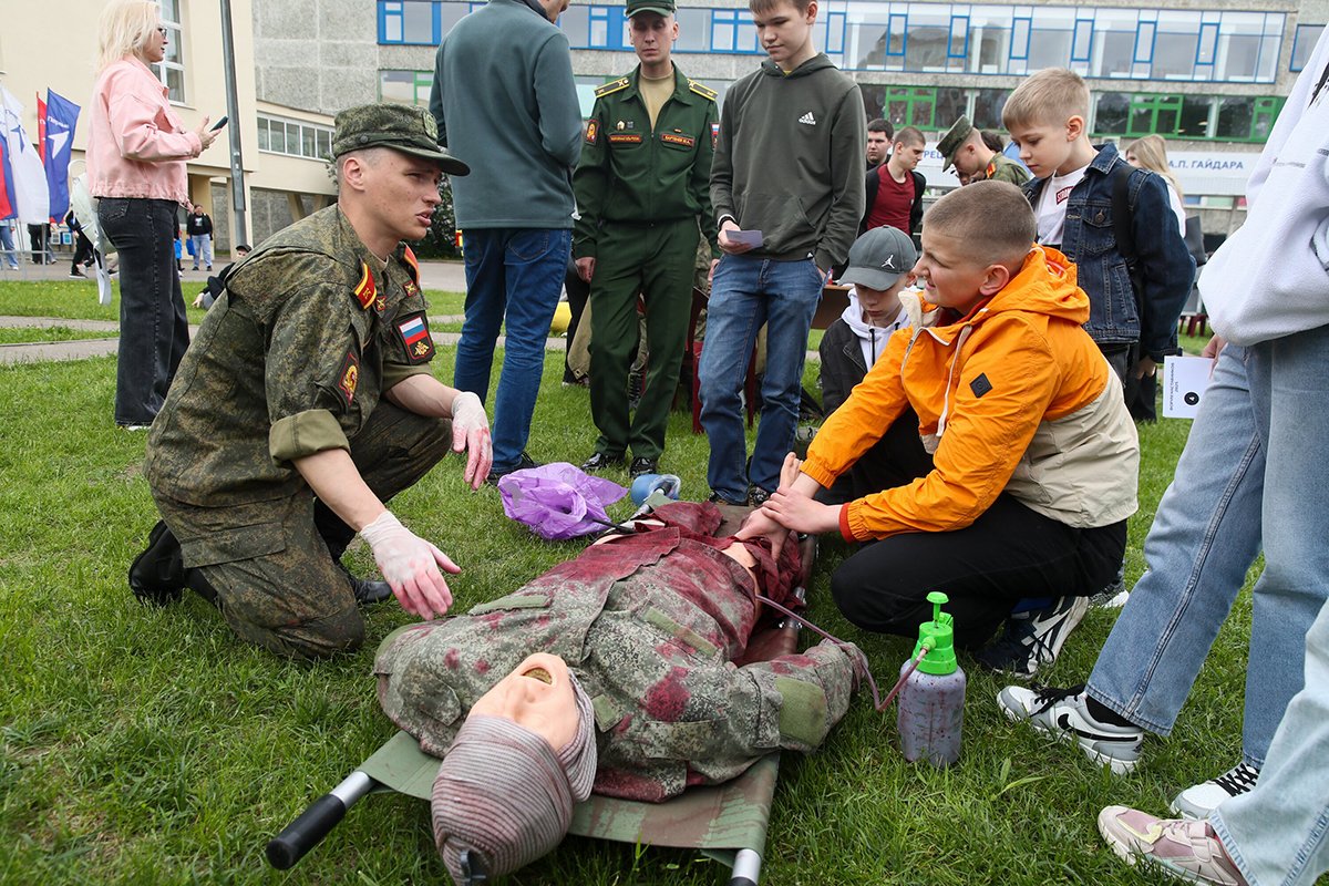 День детских общественных объединений с федеральным проектом Школа «Безопасность в движении» от Российского сообщества детей и молодежи «Движение Первых», 18 мая 2025 года. Фото: Василий Кузьмичёнок / Агентство «Москва»