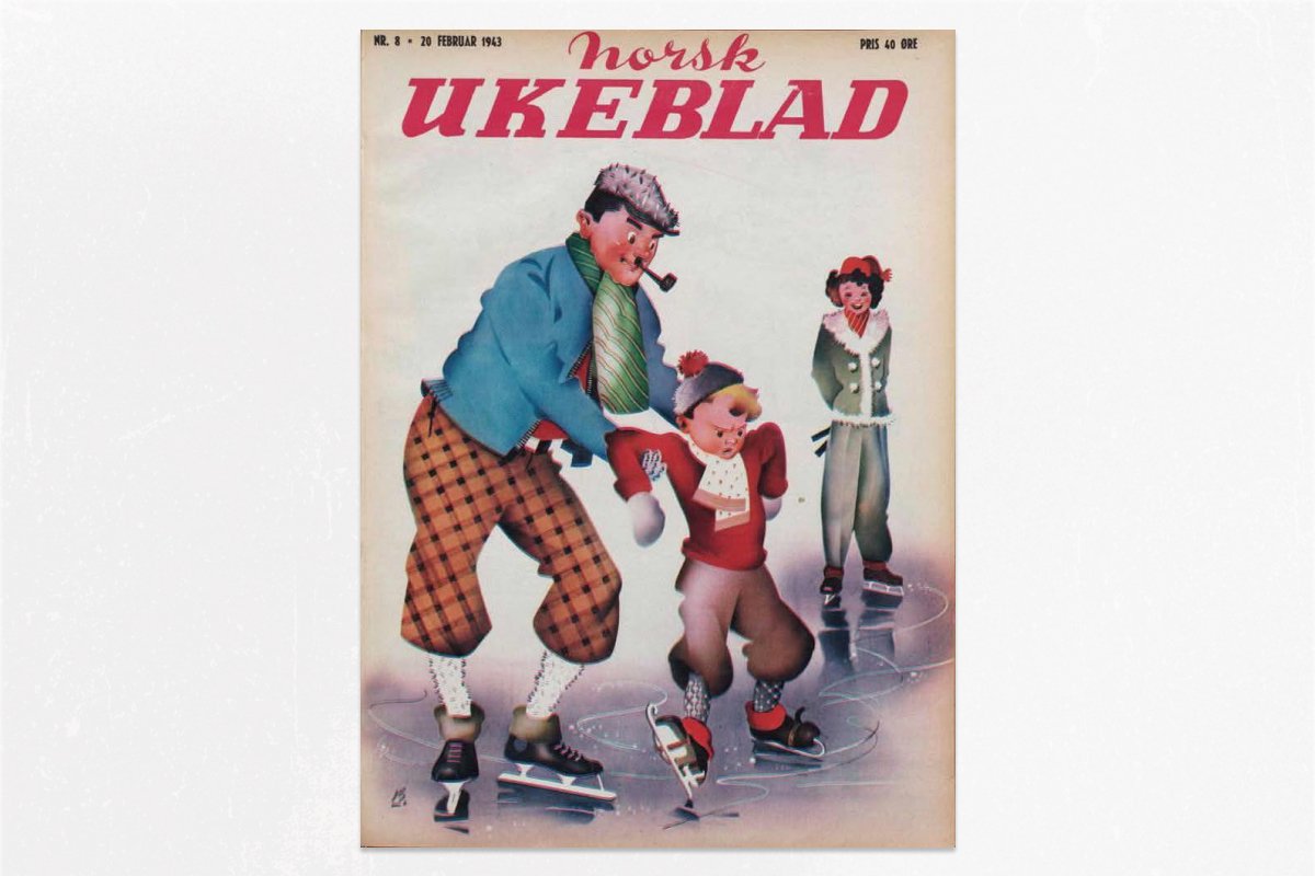 Обложка еженедельника Norsk Ukeblad, февраль 1943 года. Фото:  snl.no