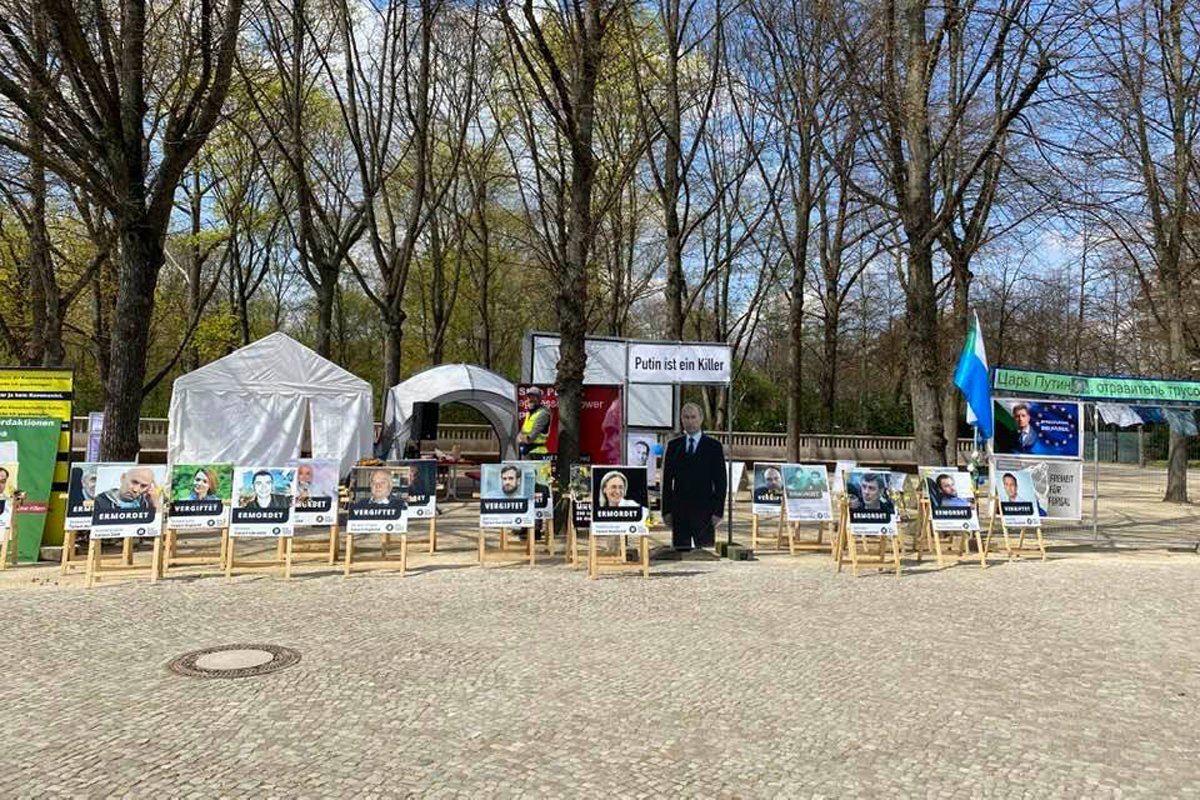 Первый палаточный лагерь, Берлин, 21 апреля 2021 года. Фото: Дмитрий Баграш / Facebook