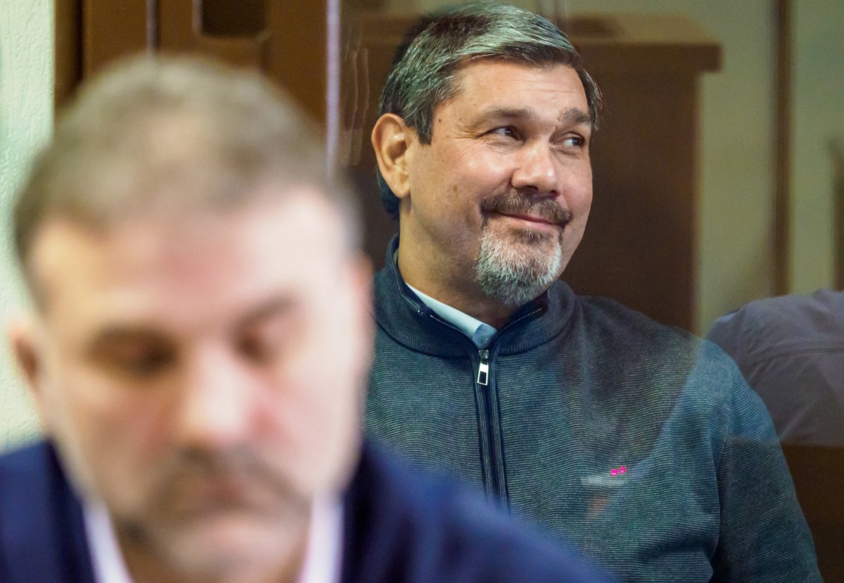 Владимир Кулибаба во время заседания суда, Санкт-Петербург, 11 марта 2025 года. Фото: Евгений Павленко / Коммерсантъ / Sipa USA / Vida Press