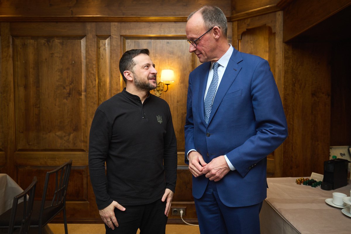 Владимир Зеленский и Фридрих Мерц на Мюнхенской конференции по безопасности, 15 февраля 2025 года. Фото: Офис президента Украины