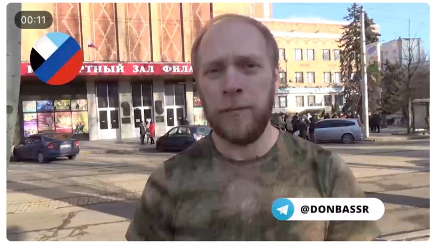 Военкор Павел Чуприна. Фото: скрин видео